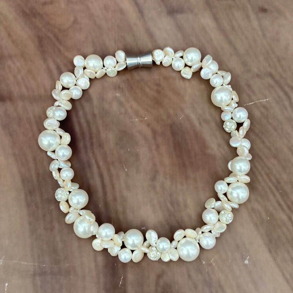 Beaded Necklace Magnet Clasp